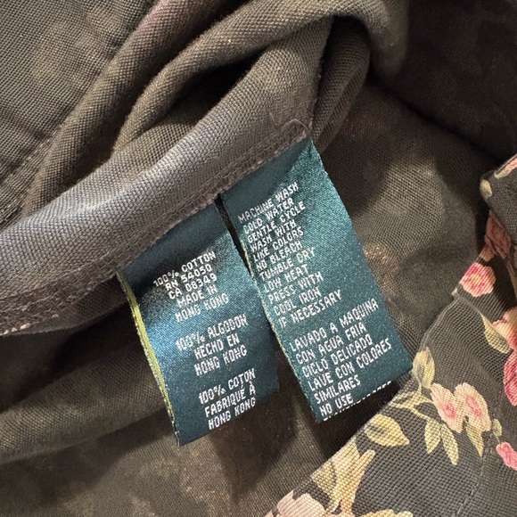 Vintage 90s Lauren Jean Co. Lauren Ralph Lauren floral barn jacket size Large - Picture 11 of 11